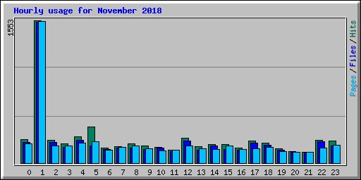 Hourly usage for November 2018